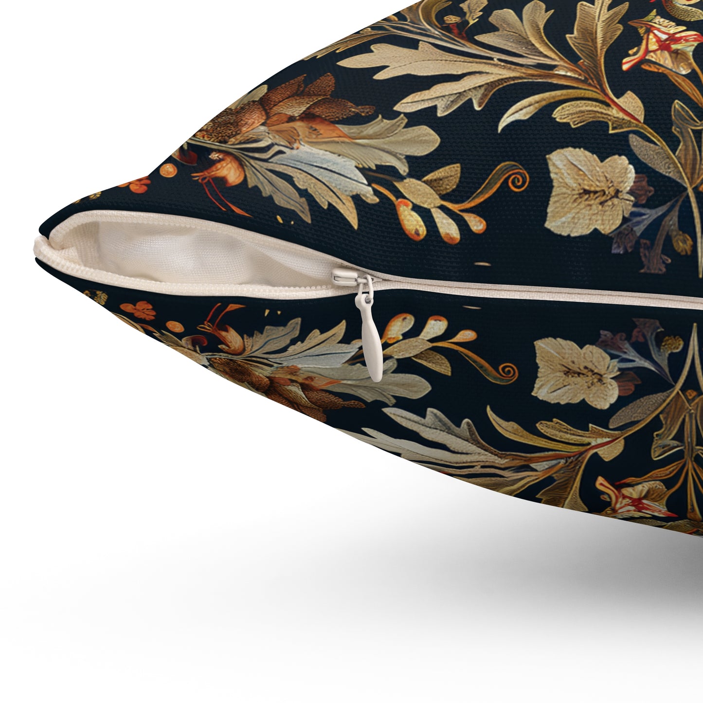 Butterfly Design Square Pillow, Butterflies and Flowers, insert included - Homevalley.co.uk