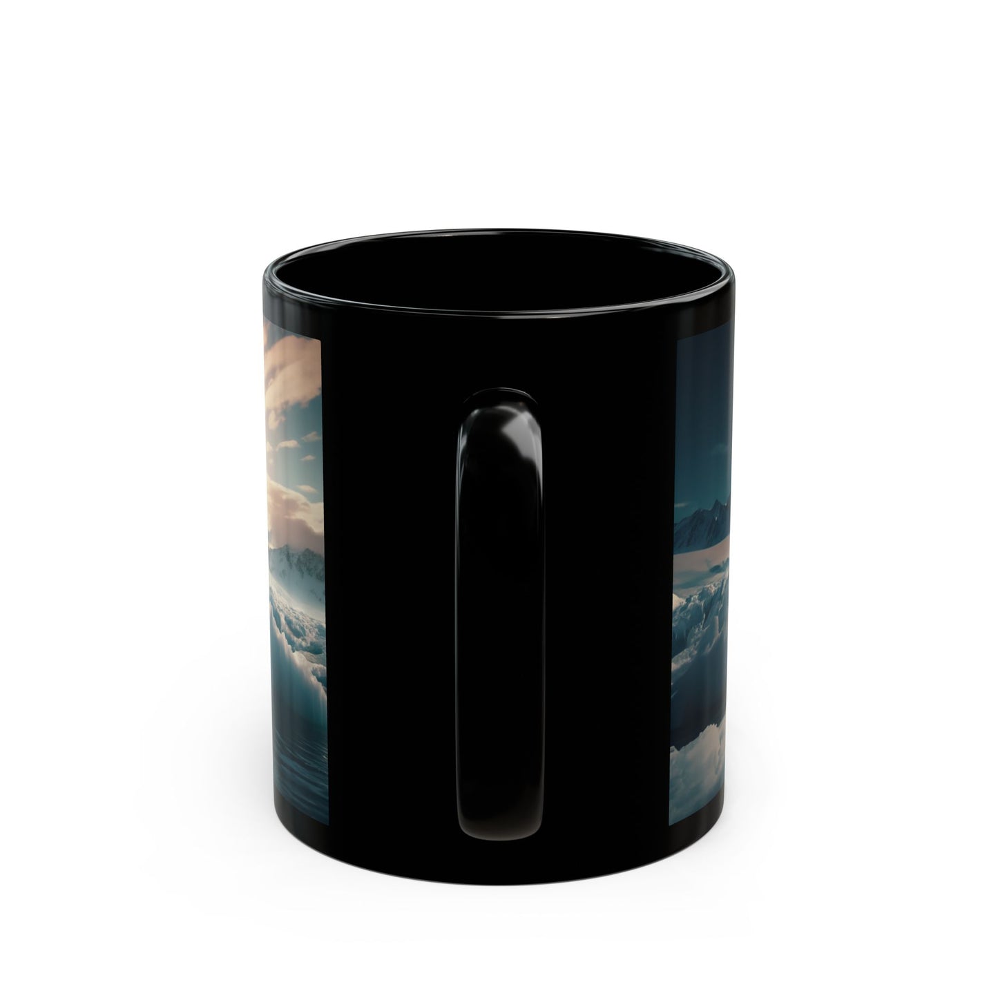 Pink Flamingo Tea Cup, Black Coffee Mug, Mother's day, Gift for Her, 11oz - Homevalley.co.uk