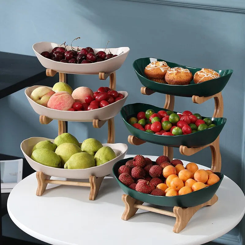and Tier Oval Fruit Bowl - Main Image