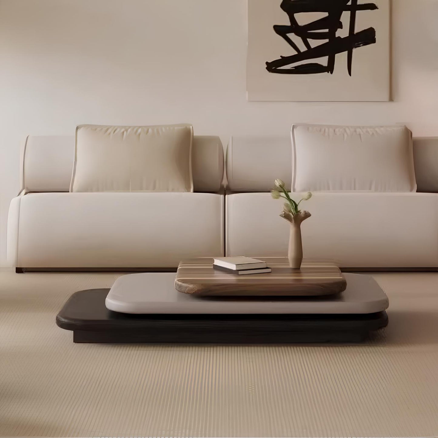 3 layers Rotating Coffee Table - Homevalley.co.uk