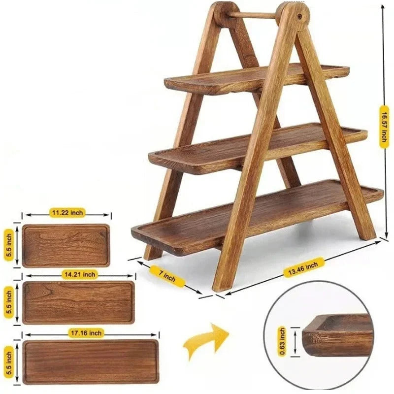 3 Tier Food Serving Tray - Homevalley.co.uk