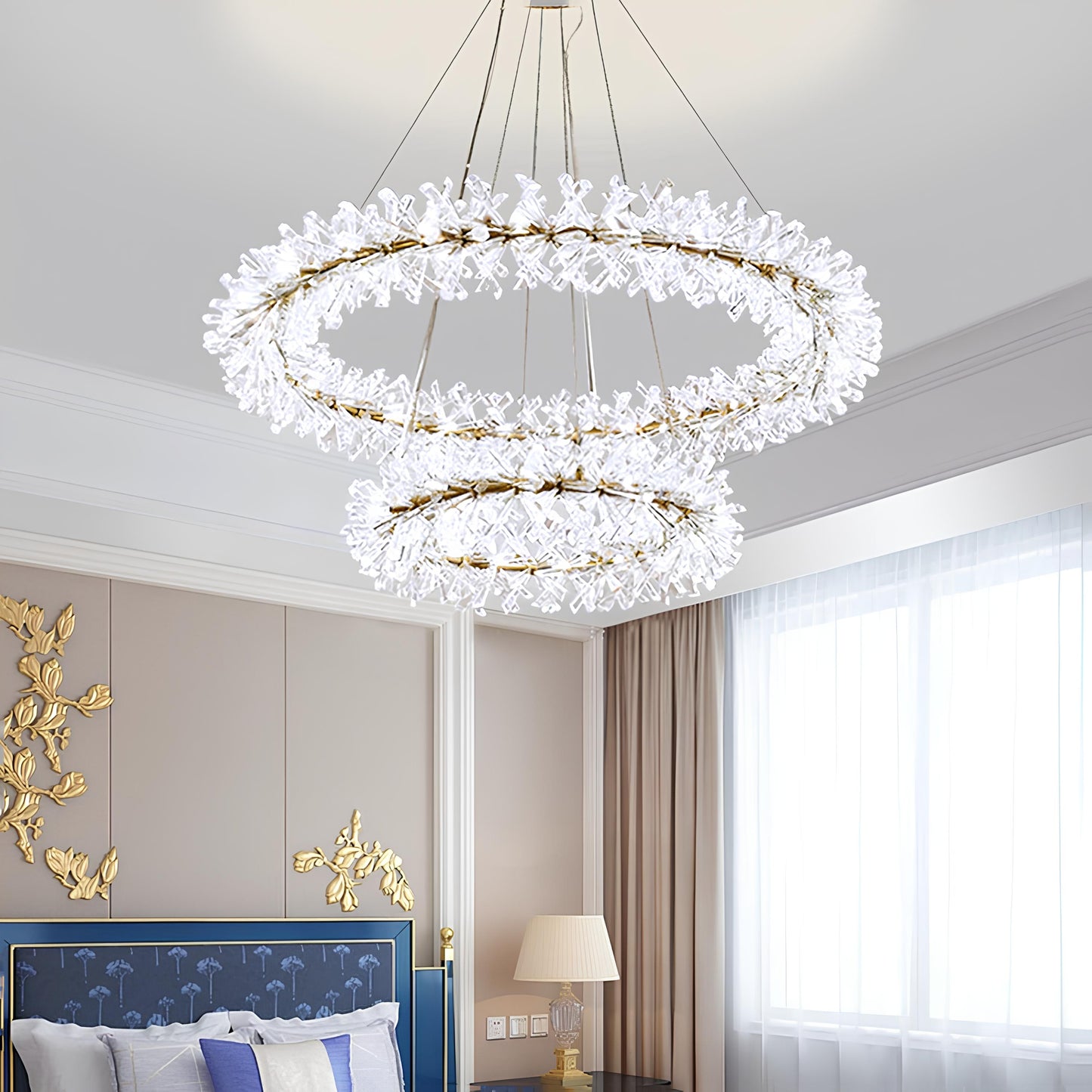 Nordic Round Crystal Chandelier - Homevalley.co.uk