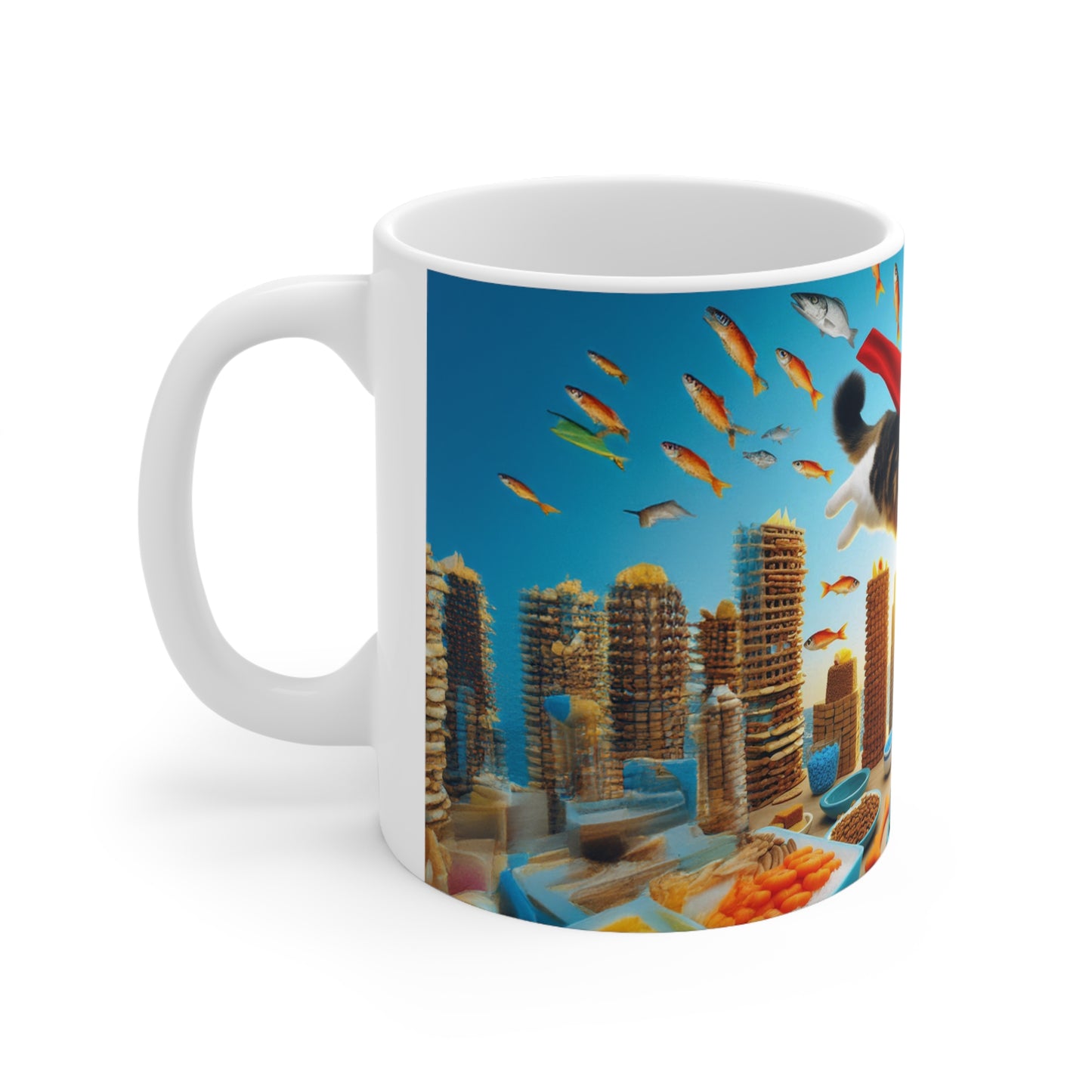Super Man, Super Cat, Funny Cat Coffee Mug, Funny Pets Coffee Cup, 11oz, 15oz - Homevalley.co.uk
