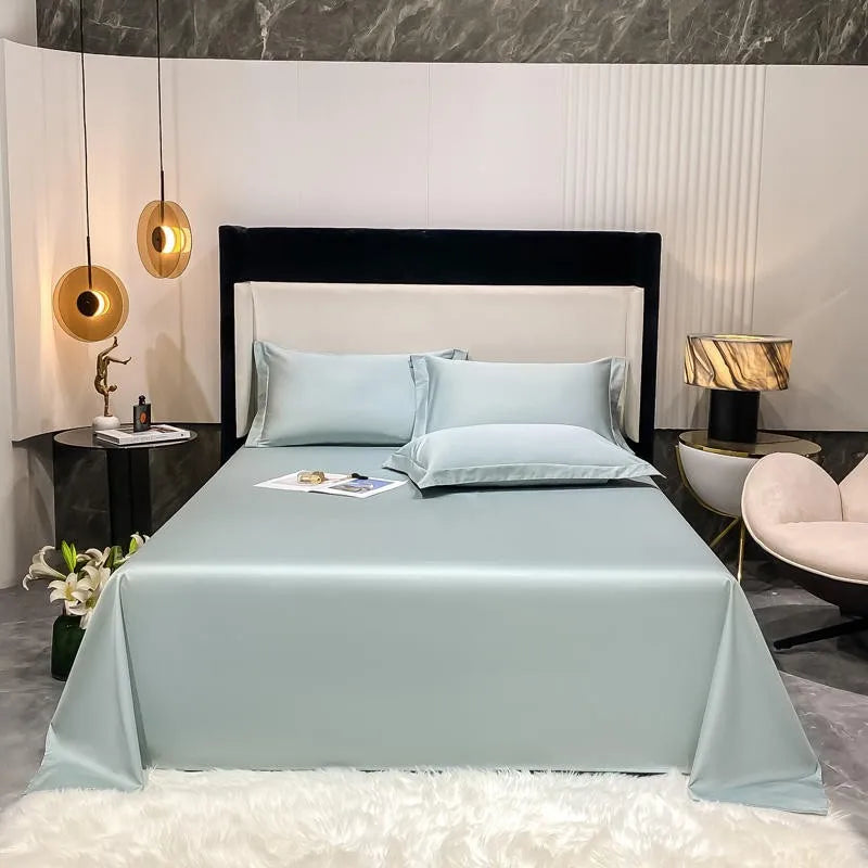 Premium Hotel Quality 1Pc Flat Sheet or pillow cases 1000TC Egyptian Cotton, Luxury Bedding Wrinkle, Stain and Fade Resistant - Homevalley.co.uk