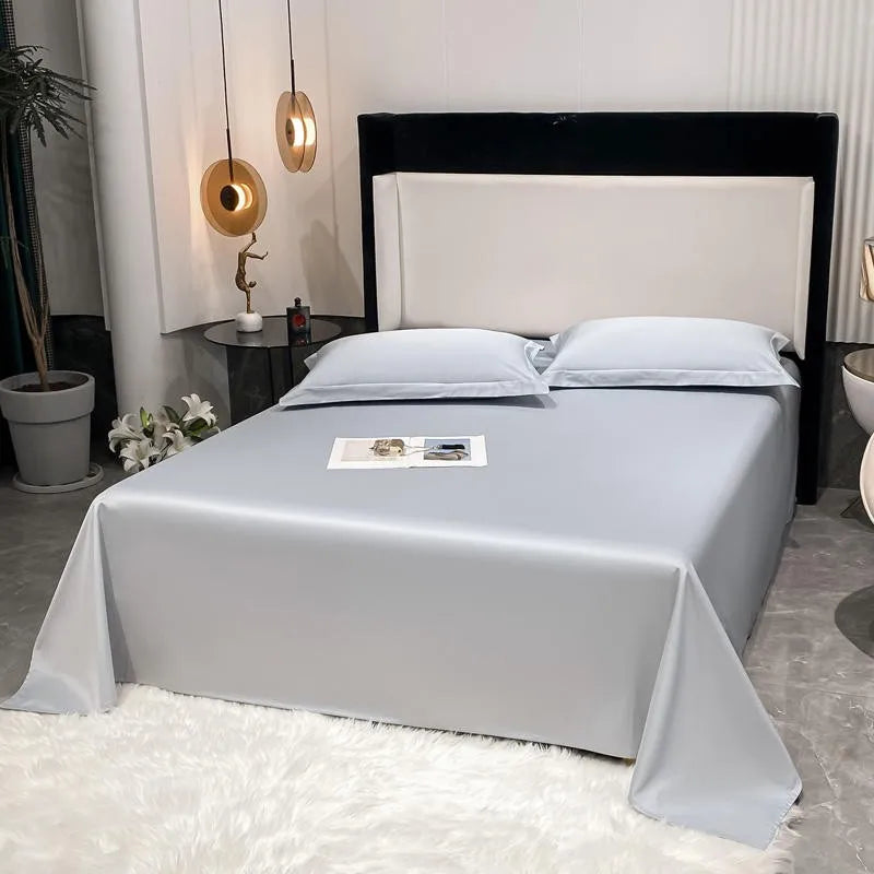 Premium Hotel Quality 1Pc Flat Sheet or pillow cases 1000TC Egyptian Cotton, Luxury Bedding Wrinkle, Stain and Fade Resistant - Homevalley.co.uk