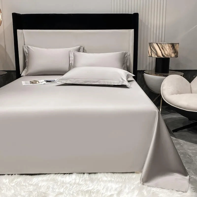 Premium Hotel Quality 1Pc Flat Sheet or pillow cases 1000TC Egyptian Cotton, Luxury Bedding Wrinkle, Stain and Fade Resistant - Homevalley.co.uk