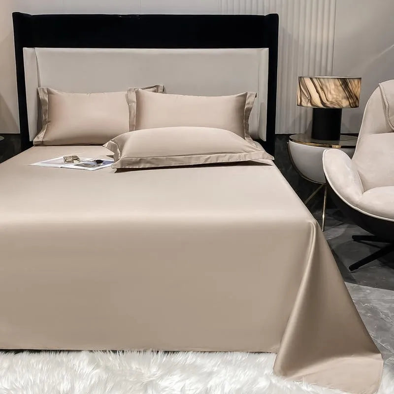 Premium Hotel Quality 1Pc Flat Sheet or pillow cases 1000TC Egyptian Cotton, Luxury Bedding Wrinkle, Stain and Fade Resistant - Homevalley.co.uk