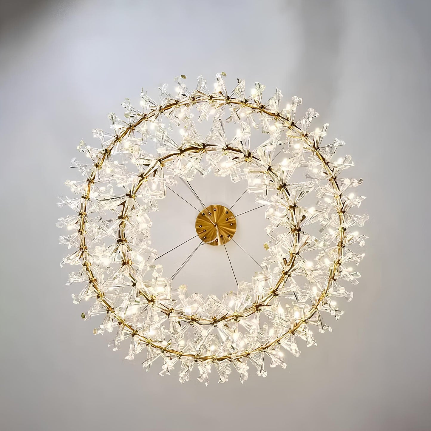 Nordic Round Crystal Chandelier - Homevalley.co.uk
