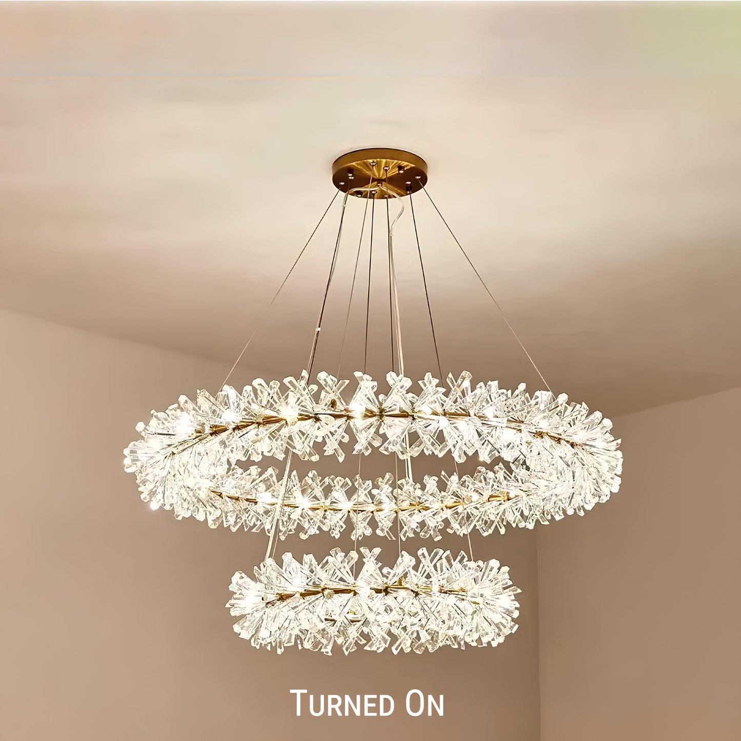Nordic Round Crystal Chandelier - Homevalley.co.uk