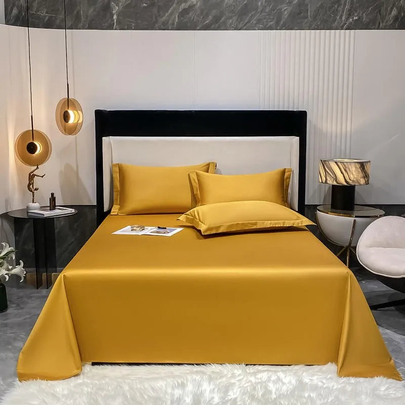 Premium Hotel Quality 1Pc Flat Sheet or pillow cases 1000TC Egyptian Cotton, Luxury Bedding Wrinkle, Stain and Fade Resistant - Homevalley.co.uk