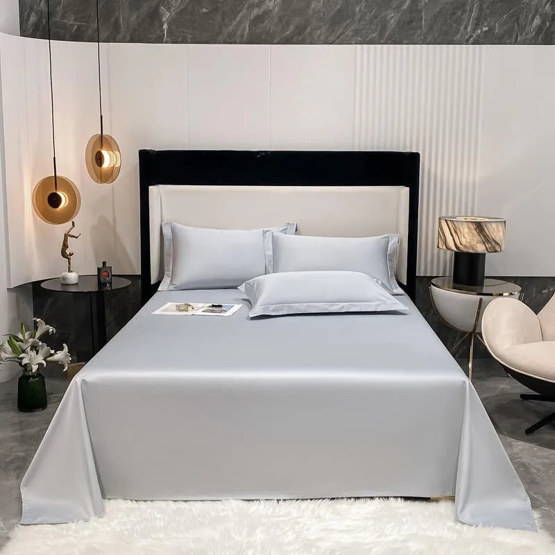 Premium Hotel Quality 1Pc Flat Sheet or pillow cases 1000TC Egyptian Cotton, Luxury Bedding Wrinkle, Stain and Fade Resistant - Homevalley.co.uk