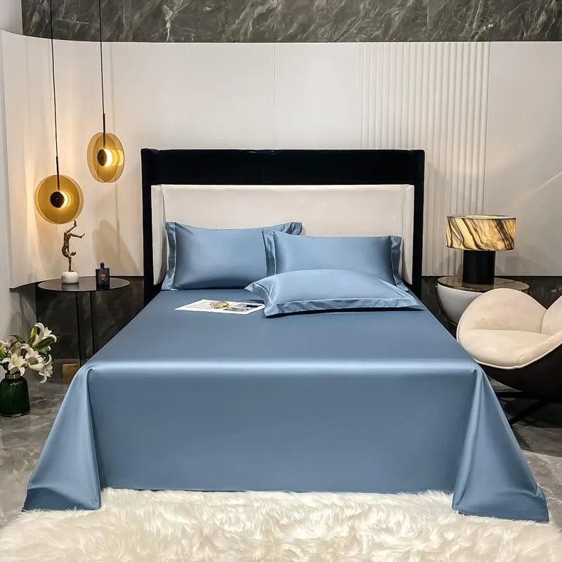 Premium Hotel Quality 1Pc Flat Sheet or pillow cases 1000TC Egyptian Cotton, Luxury Bedding Wrinkle, Stain and Fade Resistant - Homevalley.co.uk
