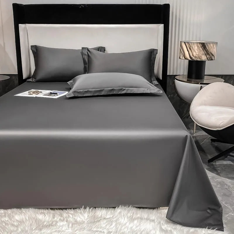 Premium Hotel Quality 1Pc Flat Sheet or pillow cases 1000TC Egyptian Cotton, Luxury Bedding Wrinkle, Stain and Fade Resistant - Homevalley.co.uk