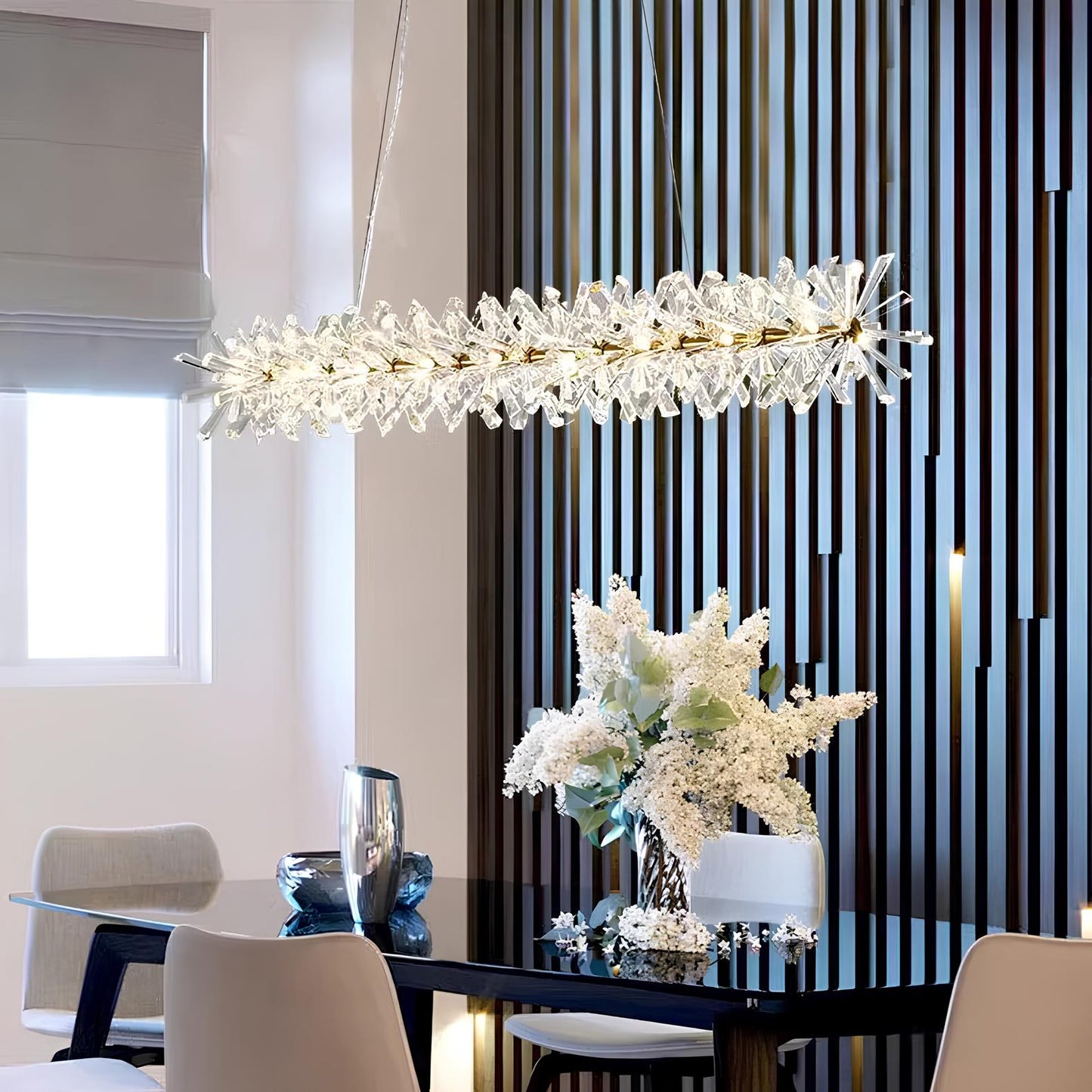 Nordic Round Crystal Chandelier - Homevalley.co.uk