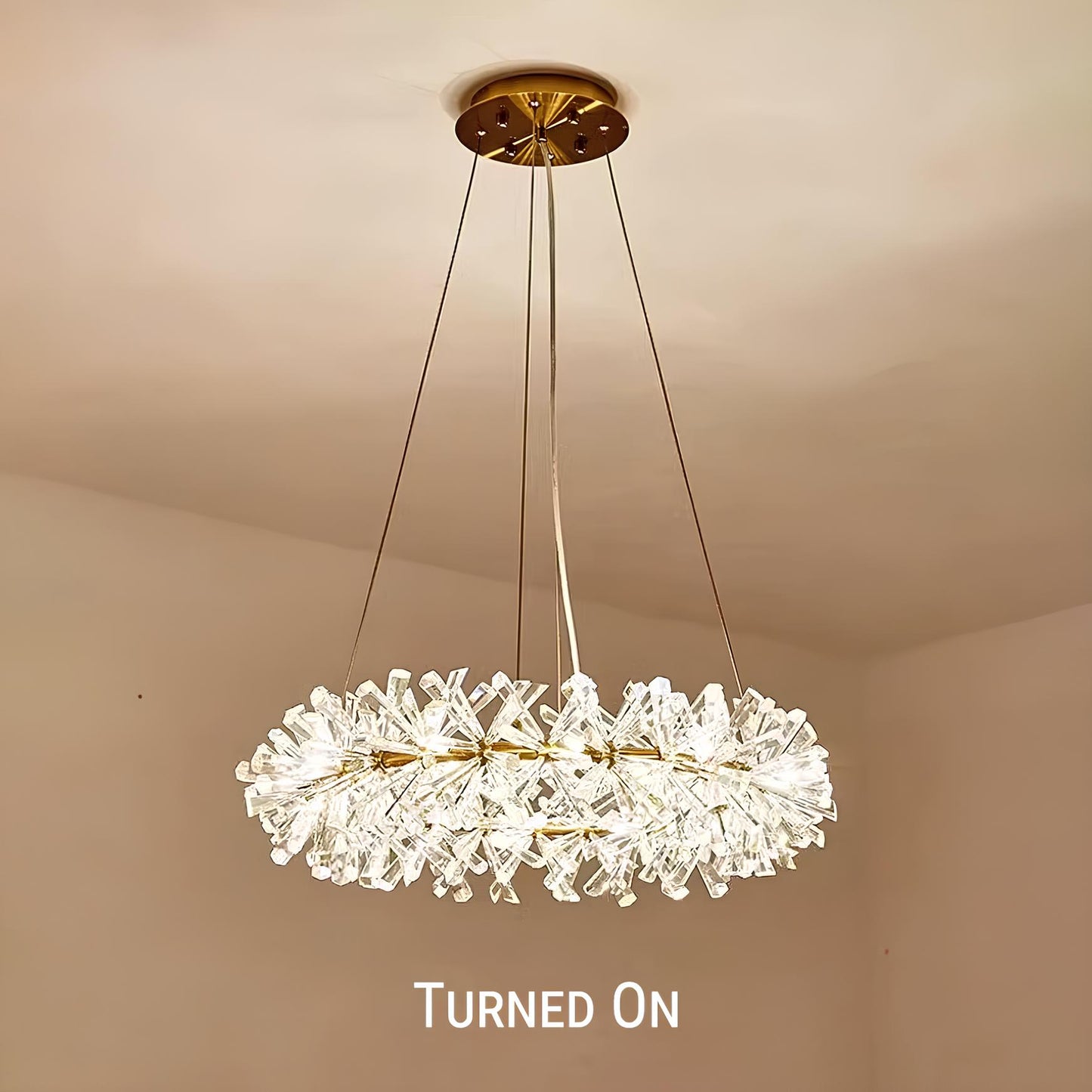 Nordic Round Crystal Chandelier - Homevalley.co.uk
