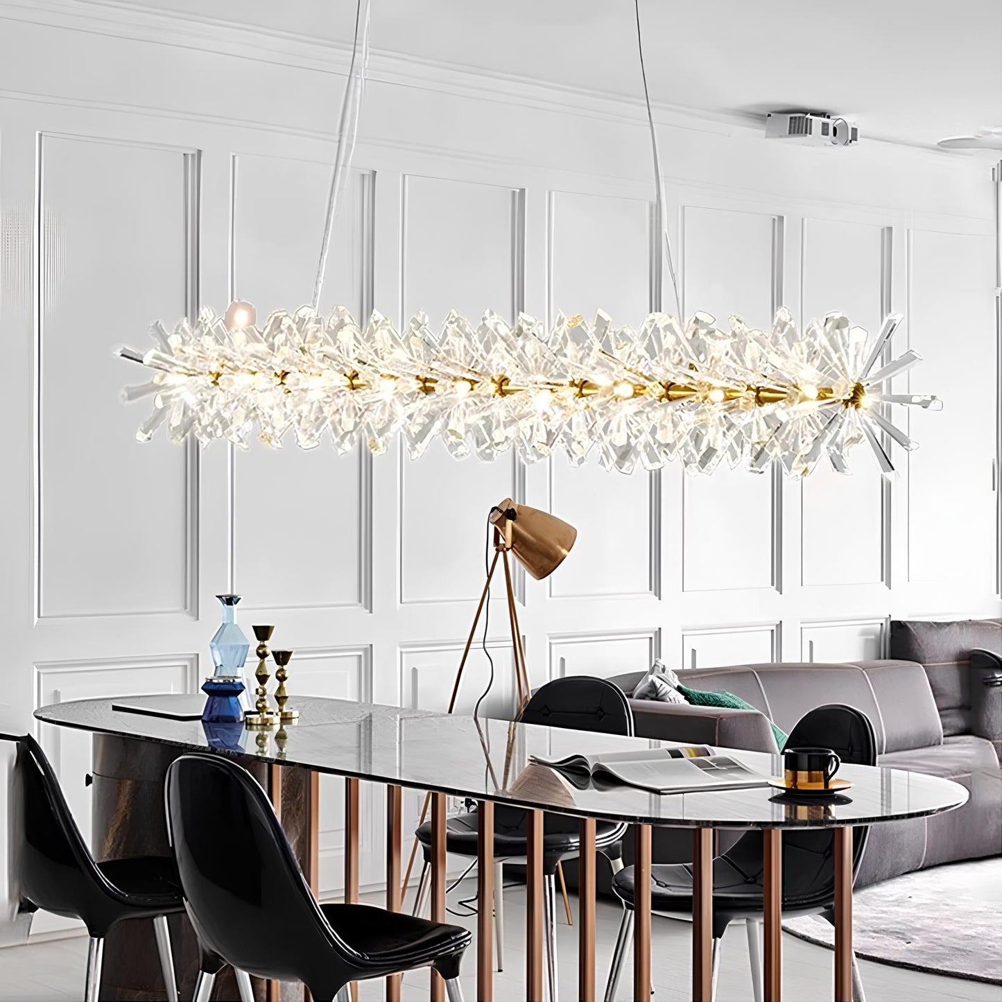 Nordic Round Crystal Chandelier - Homevalley.co.uk