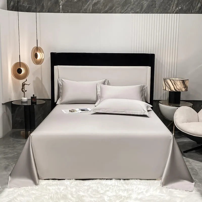 Premium Hotel Quality 1Pc Flat Sheet or pillow cases 1000TC Egyptian Cotton, Luxury Bedding Wrinkle, Stain and Fade Resistant - Homevalley.co.uk