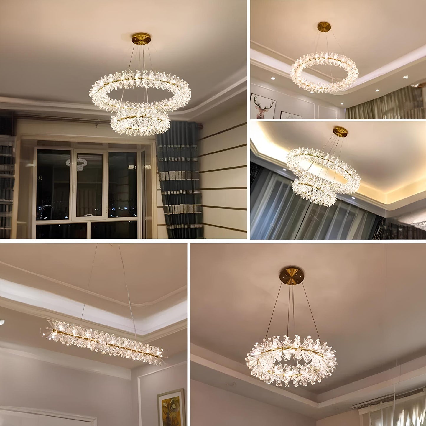 Nordic Round Crystal Chandelier - Homevalley.co.uk