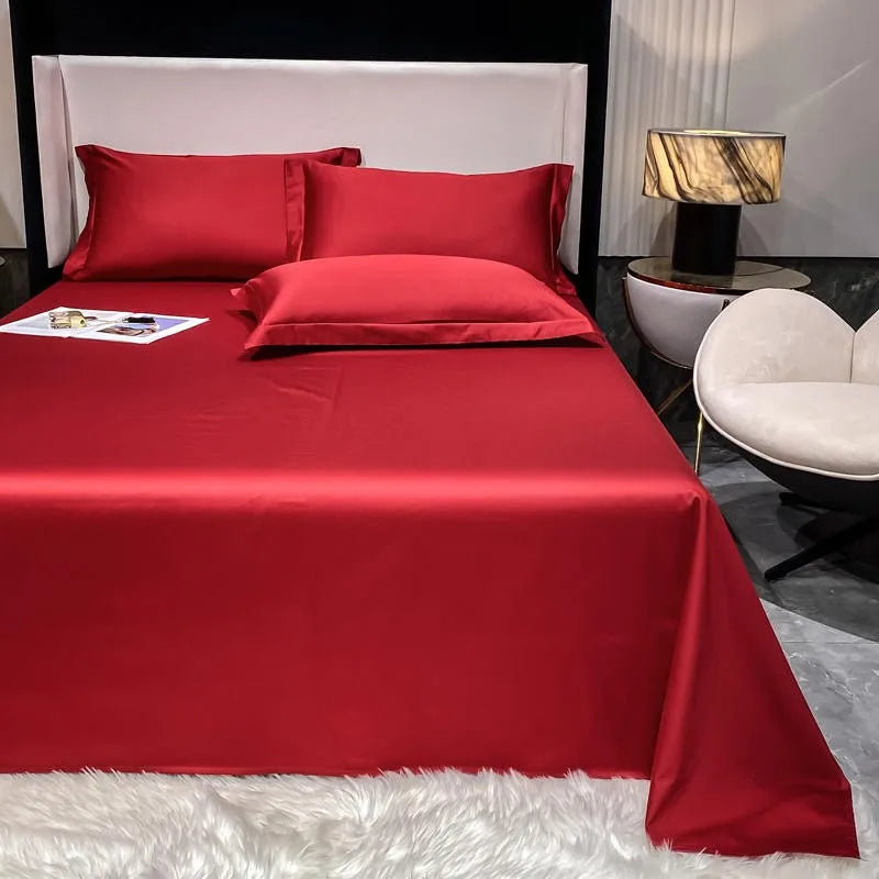 Premium Hotel Quality 1Pc Flat Sheet or pillow cases 1000TC Egyptian Cotton, Luxury Bedding Wrinkle, Stain and Fade Resistant - Homevalley.co.uk