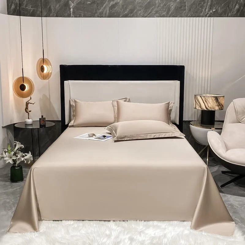 Premium Hotel Quality 1Pc Flat Sheet or pillow cases 1000TC Egyptian Cotton, Luxury Bedding Wrinkle, Stain and Fade Resistant - Homevalley.co.uk