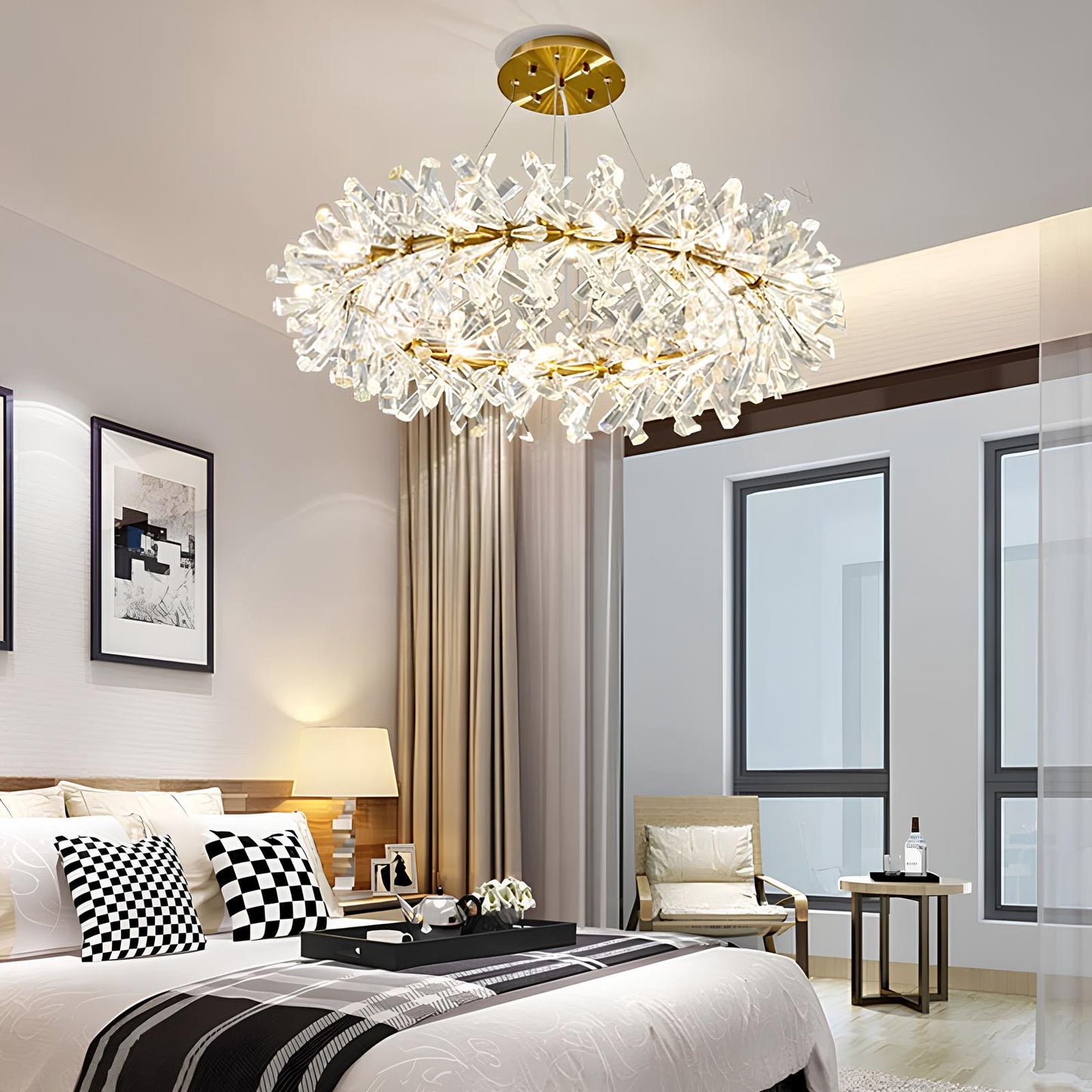 Nordic Round Crystal Chandelier - Homevalley.co.uk