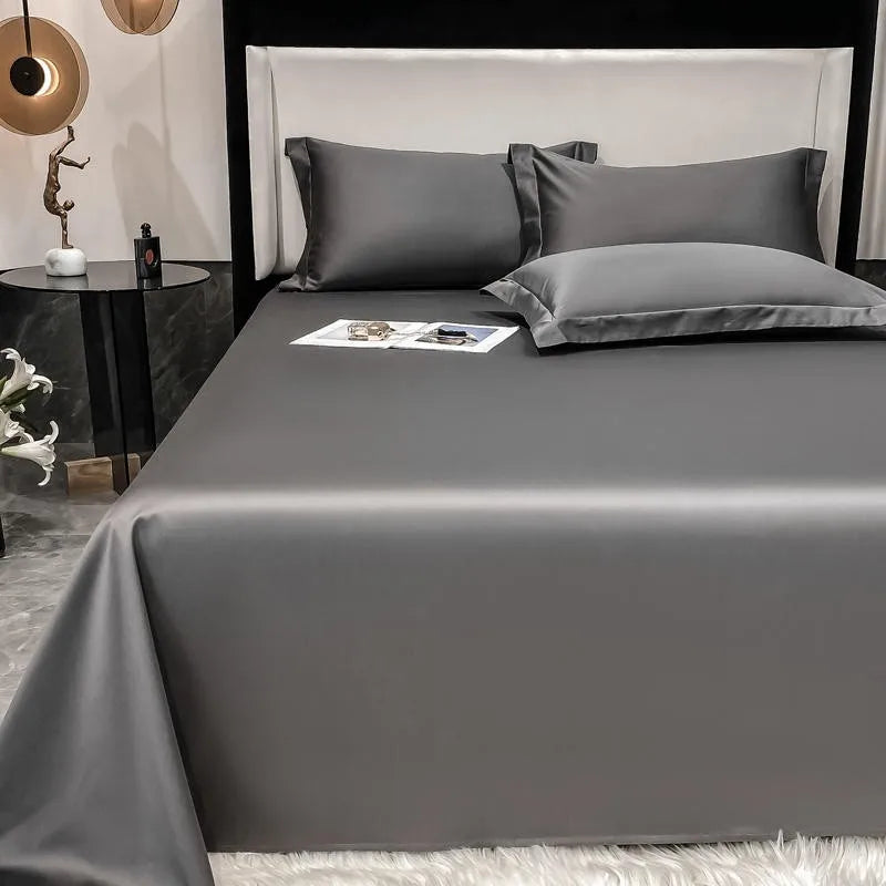 Premium Hotel Quality 1Pc Flat Sheet or pillow cases 1000TC Egyptian Cotton, Luxury Bedding Wrinkle, Stain and Fade Resistant - Homevalley.co.uk
