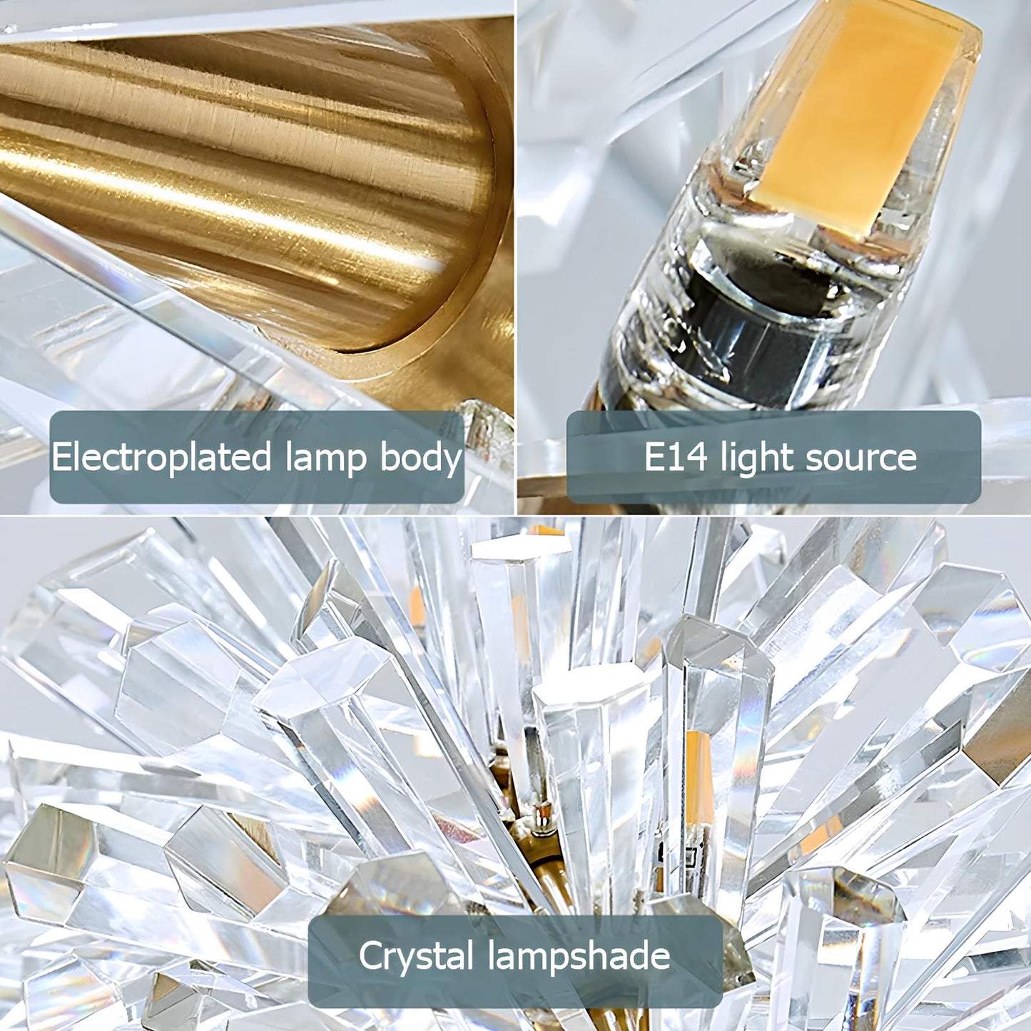 Nordic Round Crystal Chandelier - Homevalley.co.uk
