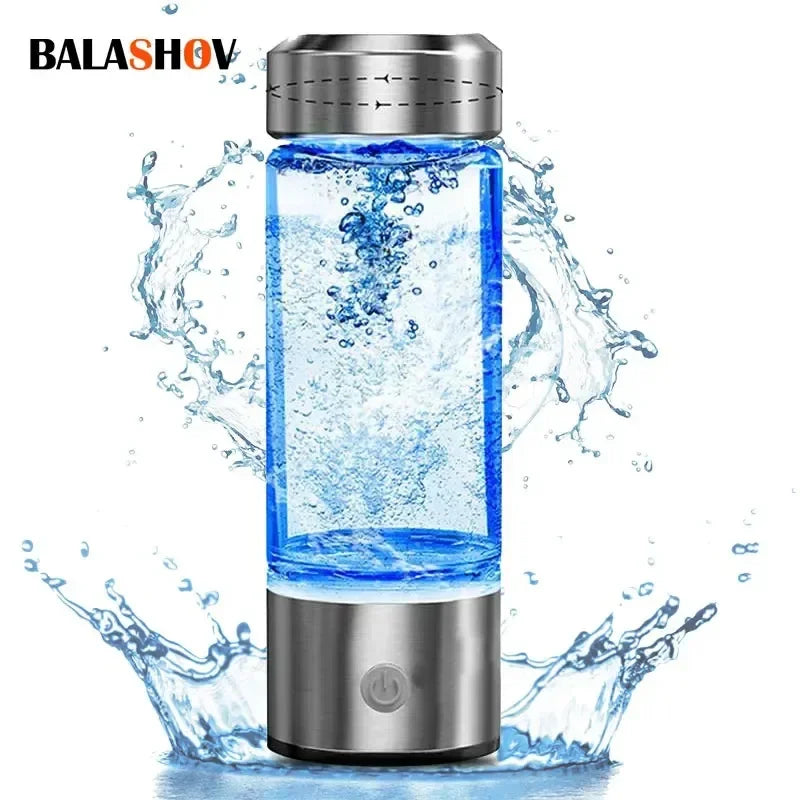 Portable Hydrogen-Rich Water Cup – Alkaline Ionizer Bottle & Antioxidant Hydrogen Water Generator with Titanium Filter