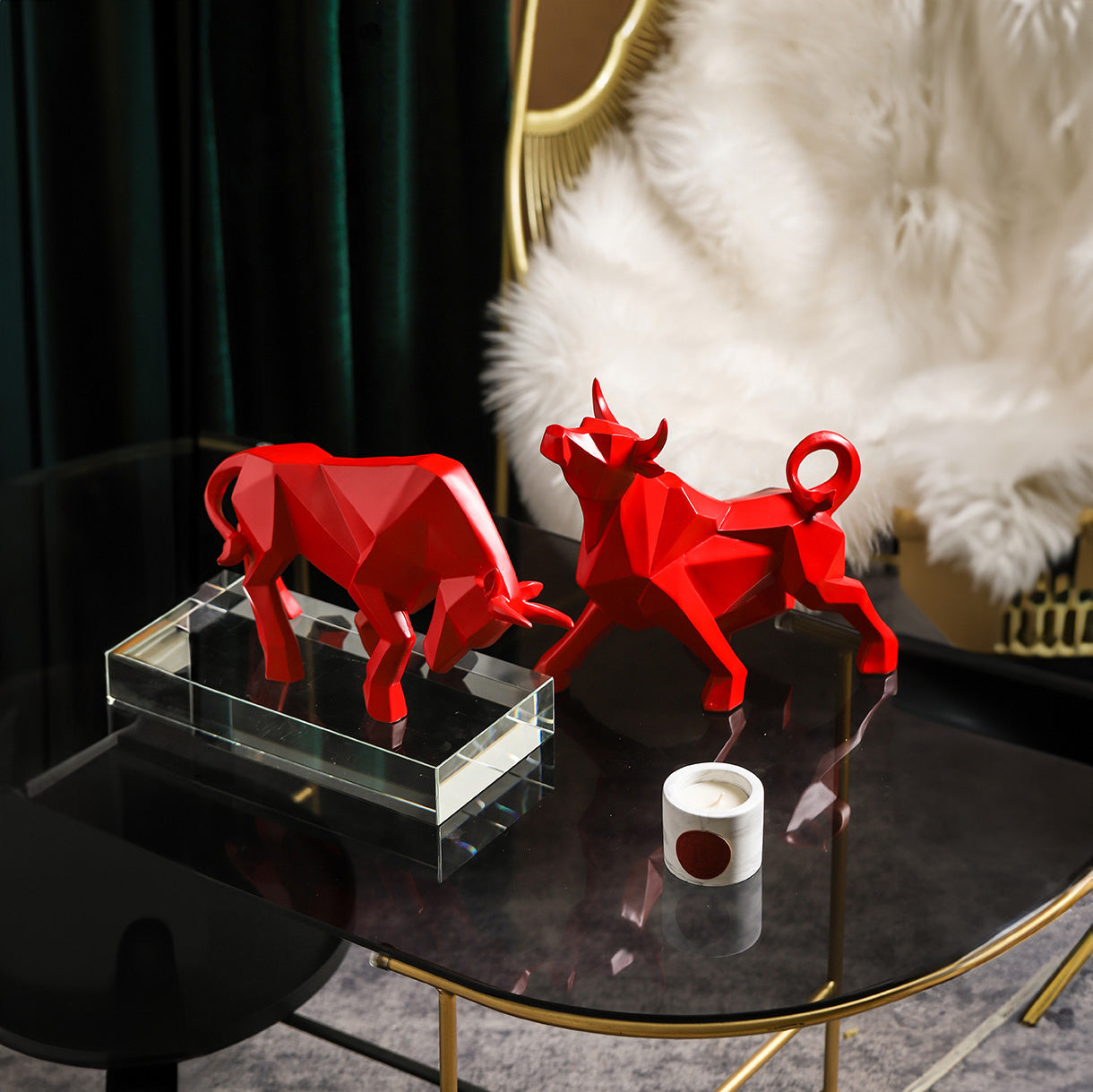 Abstract Bull Figurine - Homevalley.co.uk