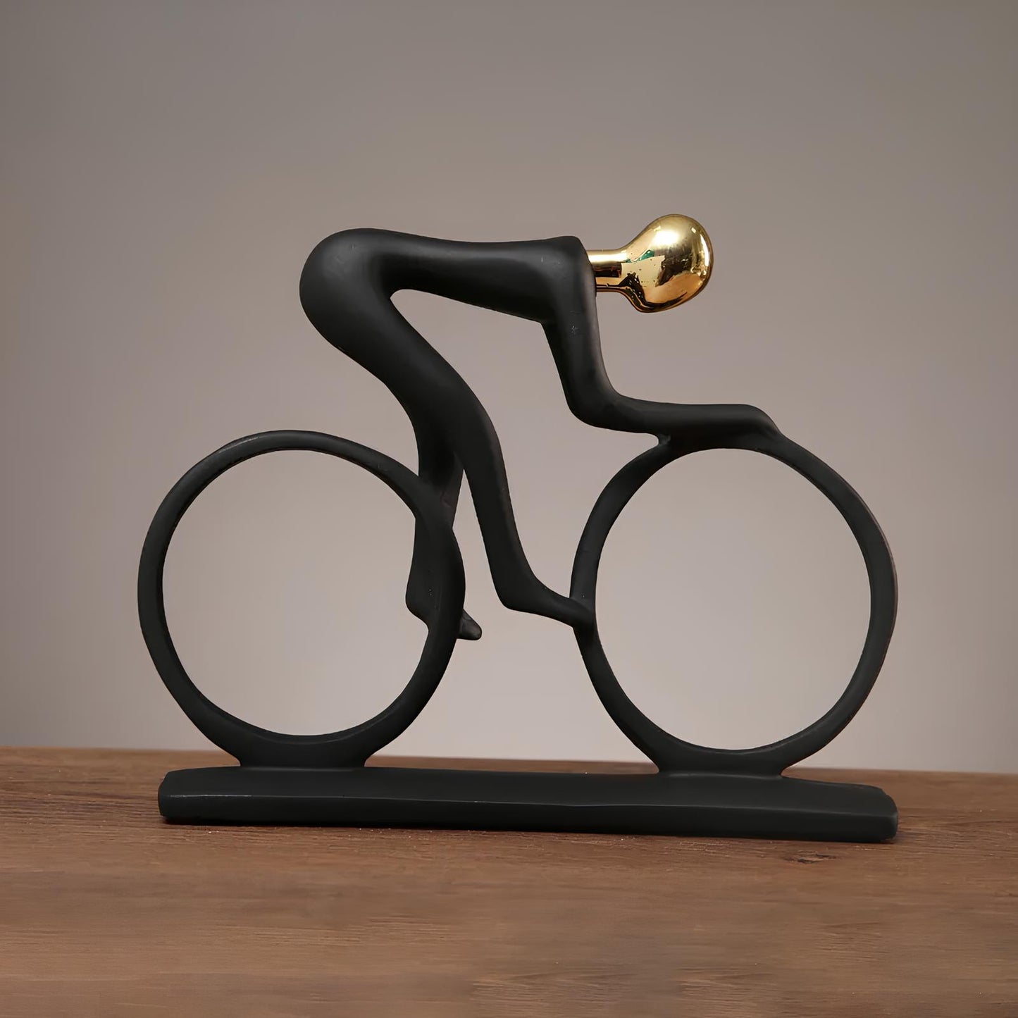 Abstract Resin Bicycle Rider Figurine Ornament - Homevalley.co.uk