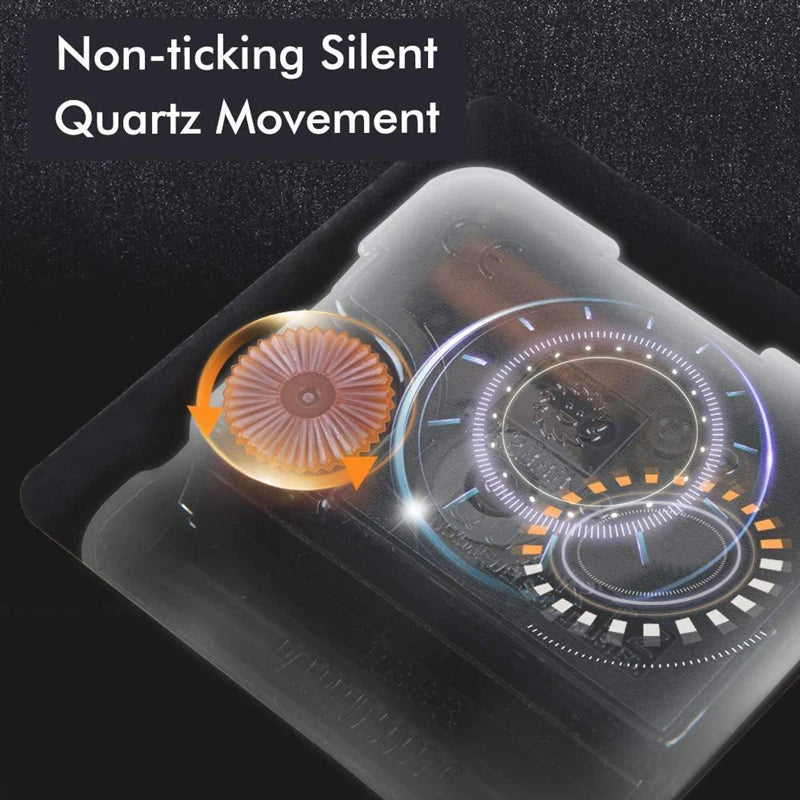 Acrylic Wood Silent Wall Clock - Homevalley.co.uk