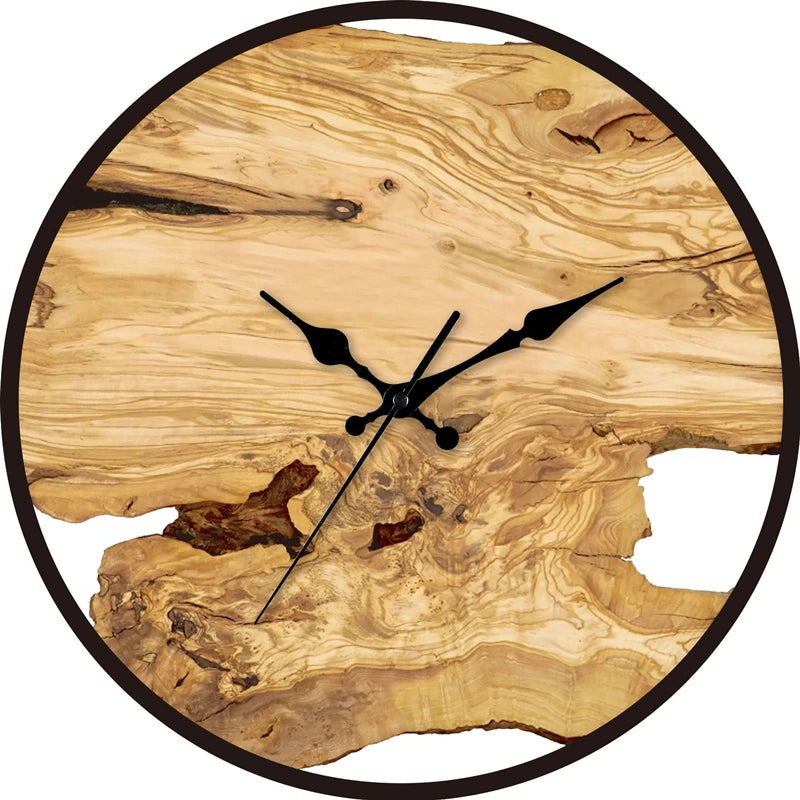 Acrylic Wood Silent Wall Clock - Homevalley.co.uk