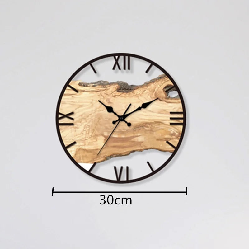 Acrylic Wood Silent Wall Clock - Homevalley.co.uk