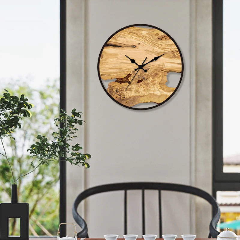 Acrylic Wood Silent Wall Clock - Homevalley.co.uk