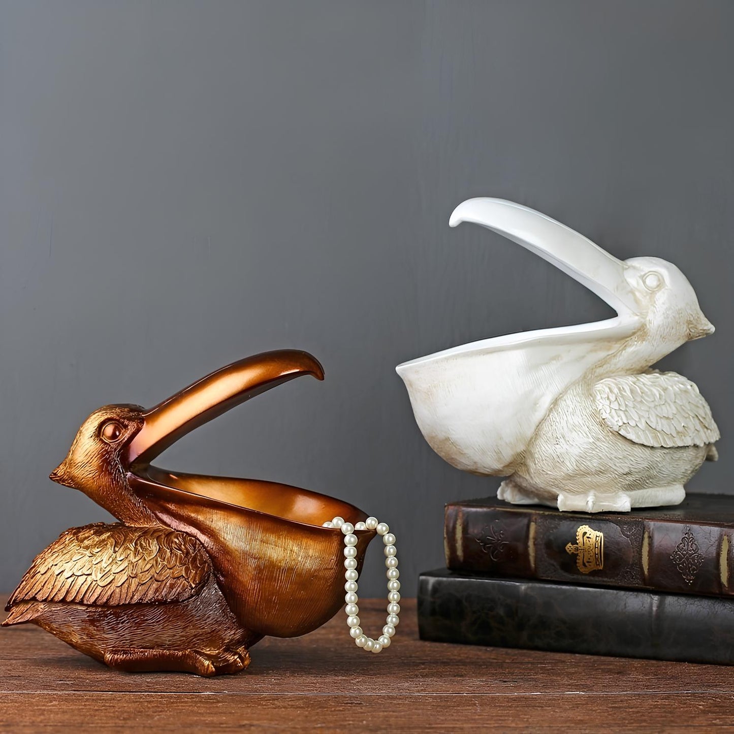 Big Mouth Pelican Bird Figurine Storage Box - Homevalley.co.uk