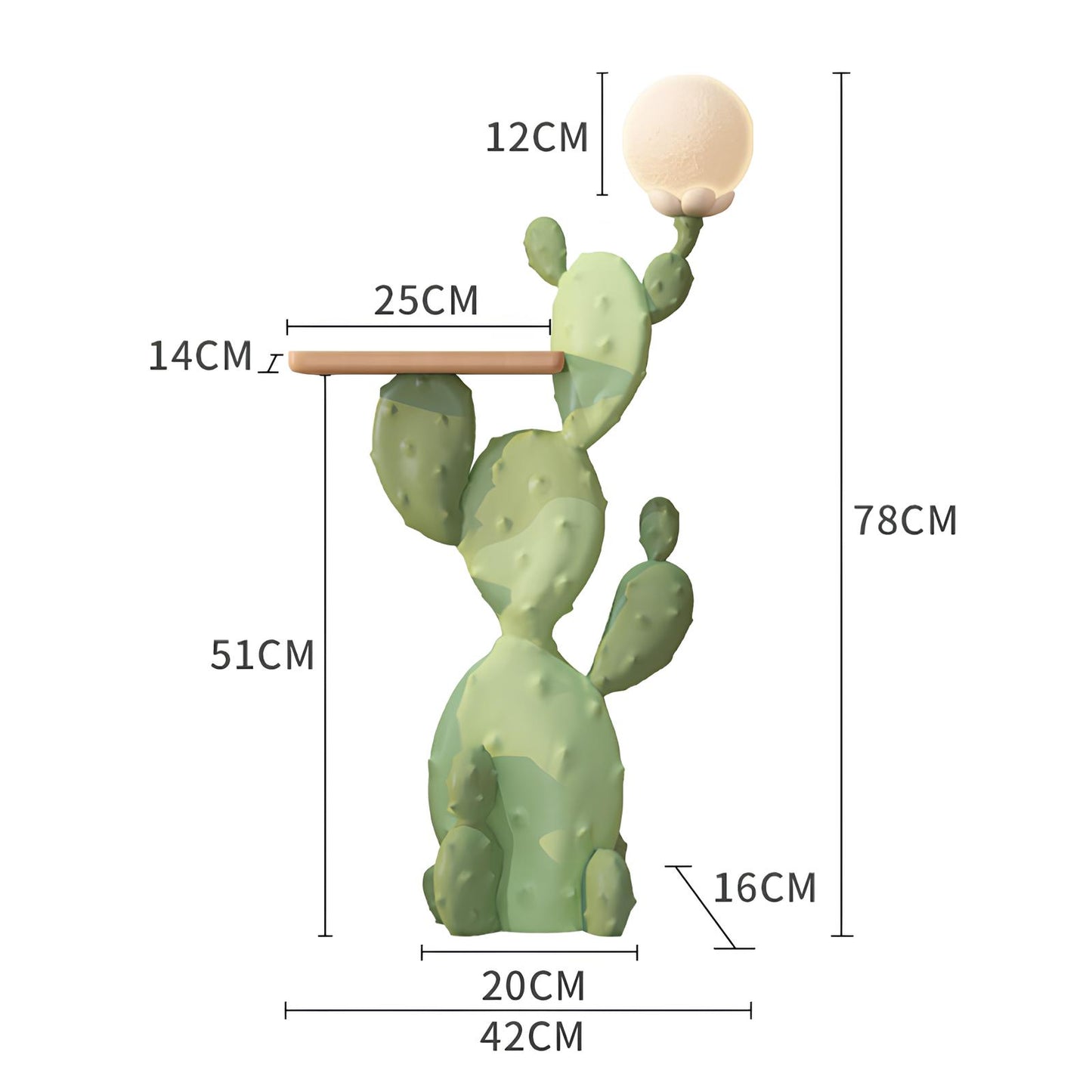 Cactus Floor Lamp and Side Table - Homevalley.co.uk