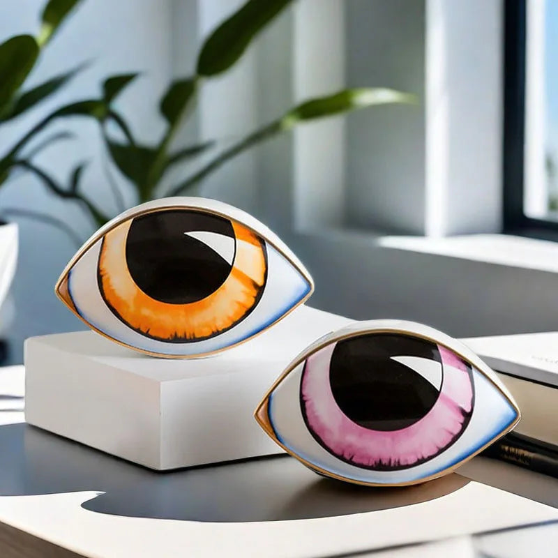 Ceramic Eye Ornament Sculpture - Homevalley.co.uk