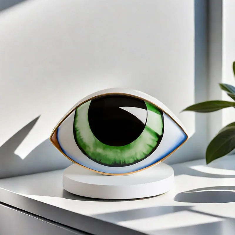 Ceramic Eye Ornament Sculpture - Homevalley.co.uk