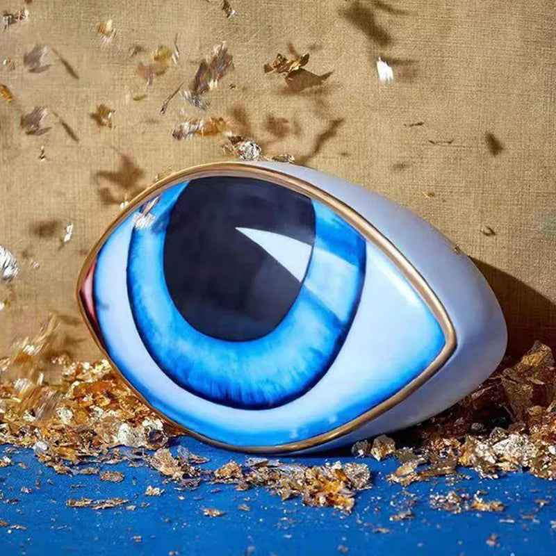 Ceramic Eye Ornament Sculpture - Homevalley.co.uk