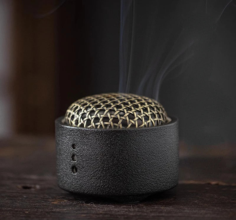 Ceramic Incense Holder Home Indoor/Temple Buddhist Hall Handmade Incense Burner - Homevalley.co.uk