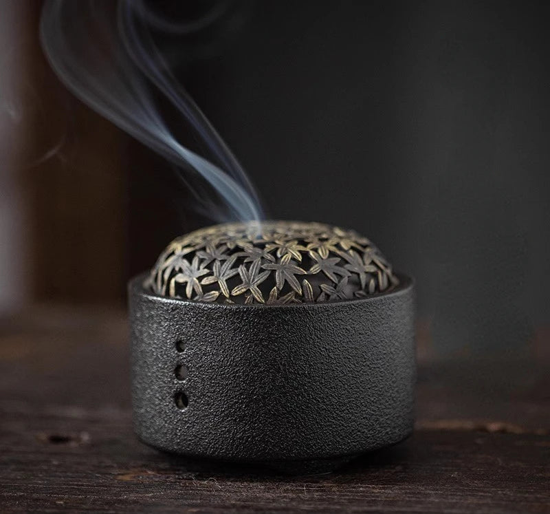 Ceramic Incense Holder Home Indoor/Temple Buddhist Hall Handmade Incense Burner - Homevalley.co.uk