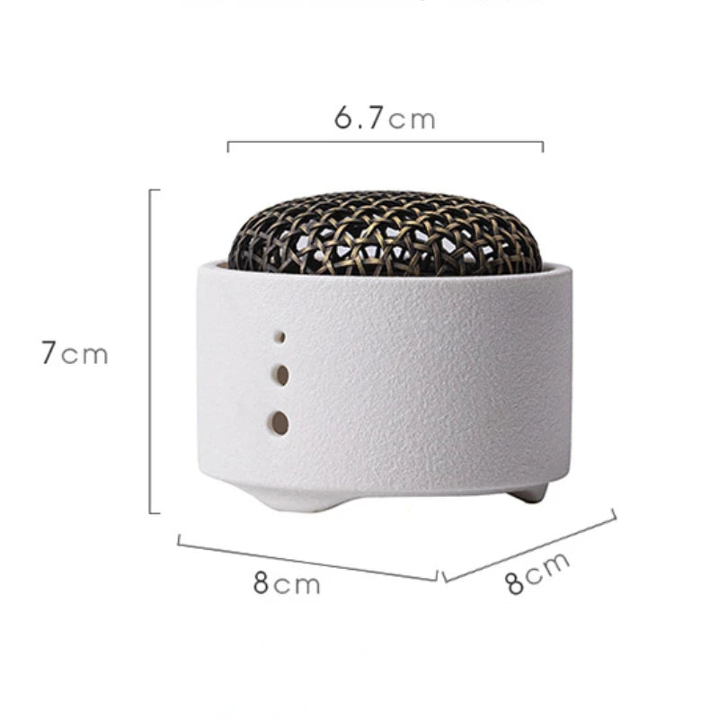 Ceramic Incense Holder Home Indoor/Temple Buddhist Hall Handmade Incense Burner - Homevalley.co.uk