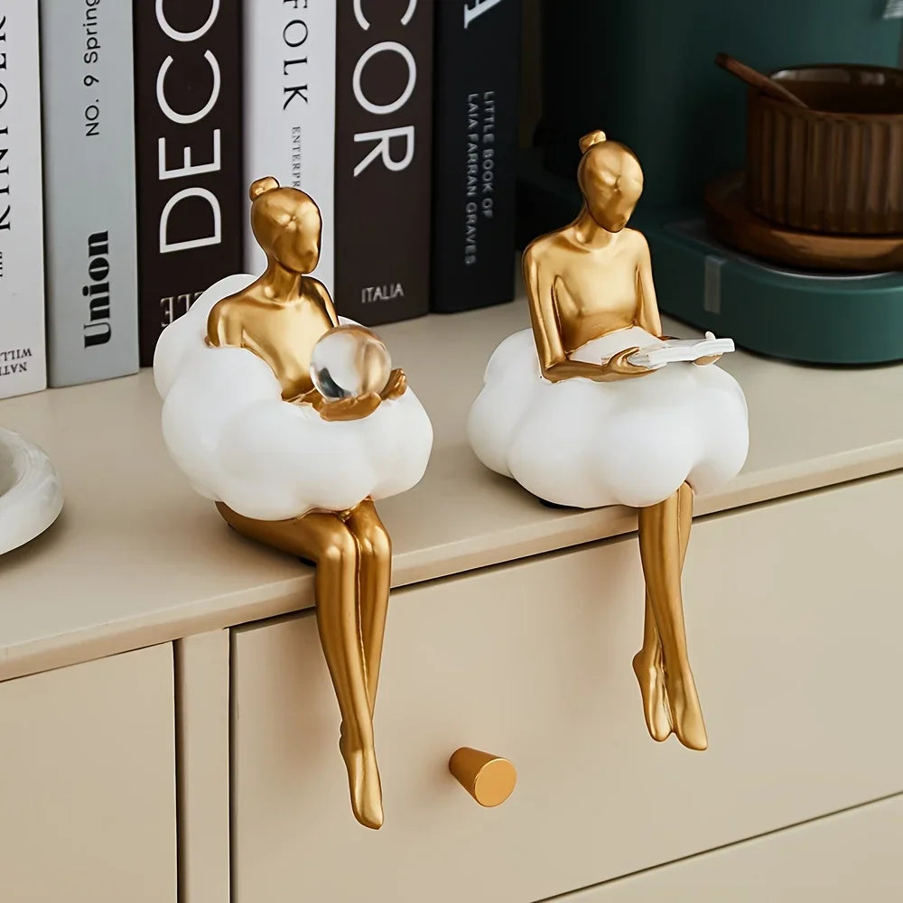 Cloud Girl Abstract Art Figurine Ornament - Homevalley.co.uk