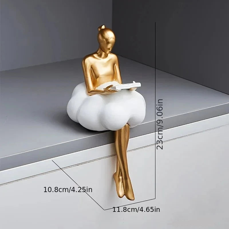 Cloud Girl Abstract Art Figurine Ornament - Homevalley.co.uk