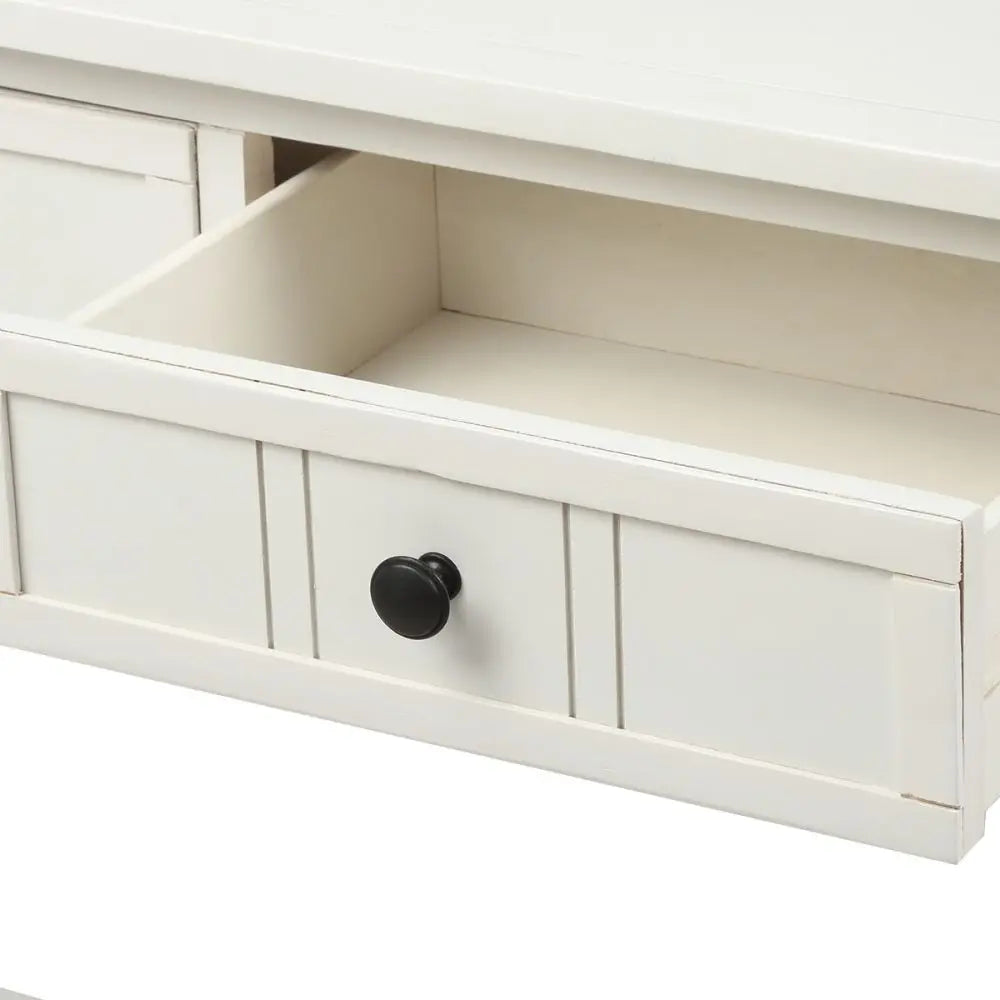 Console Table with Two Drawers and Bottom Shelf - Homevalley.co.uk