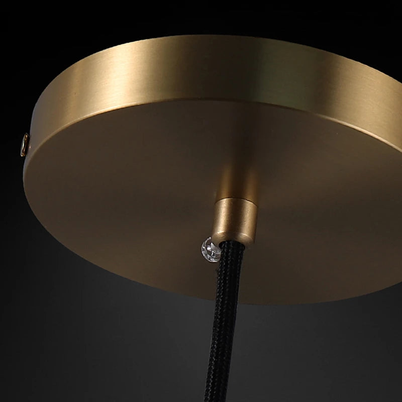 Copper and Crystal Nordic Ceiling Pendant - Homevalley.co.uk