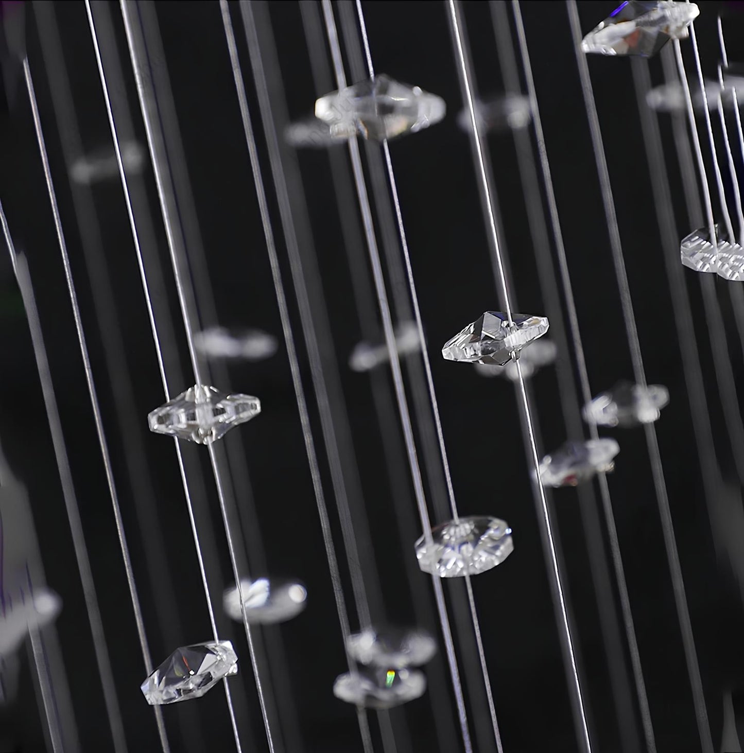 Crystal Raindrop Staircase Chandelier - Homevalley.co.uk