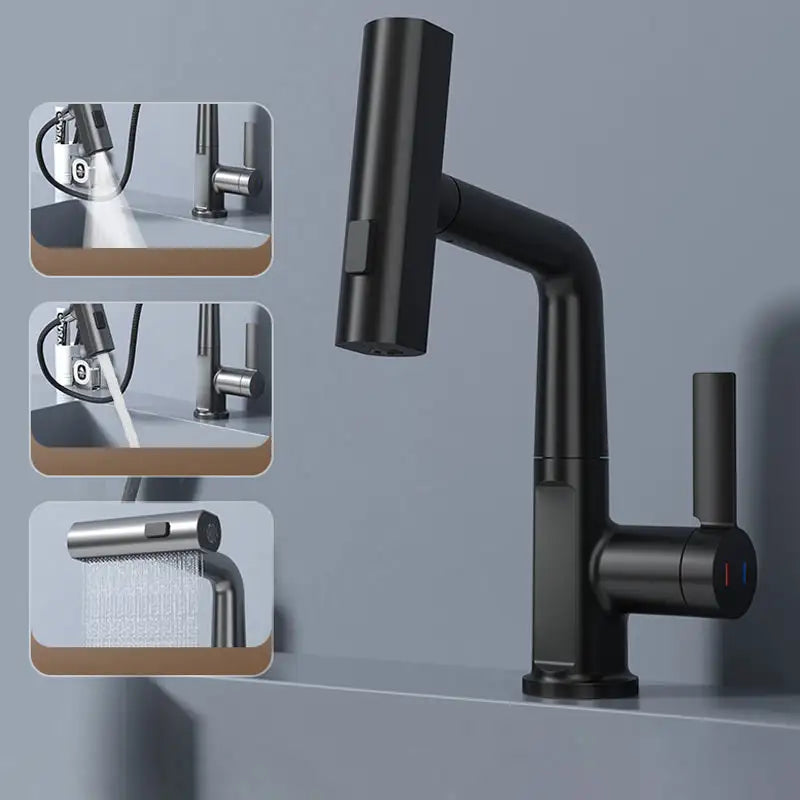 Digital display Waterfall Basin Faucet Sink Mixer - Homevalley.co.uk