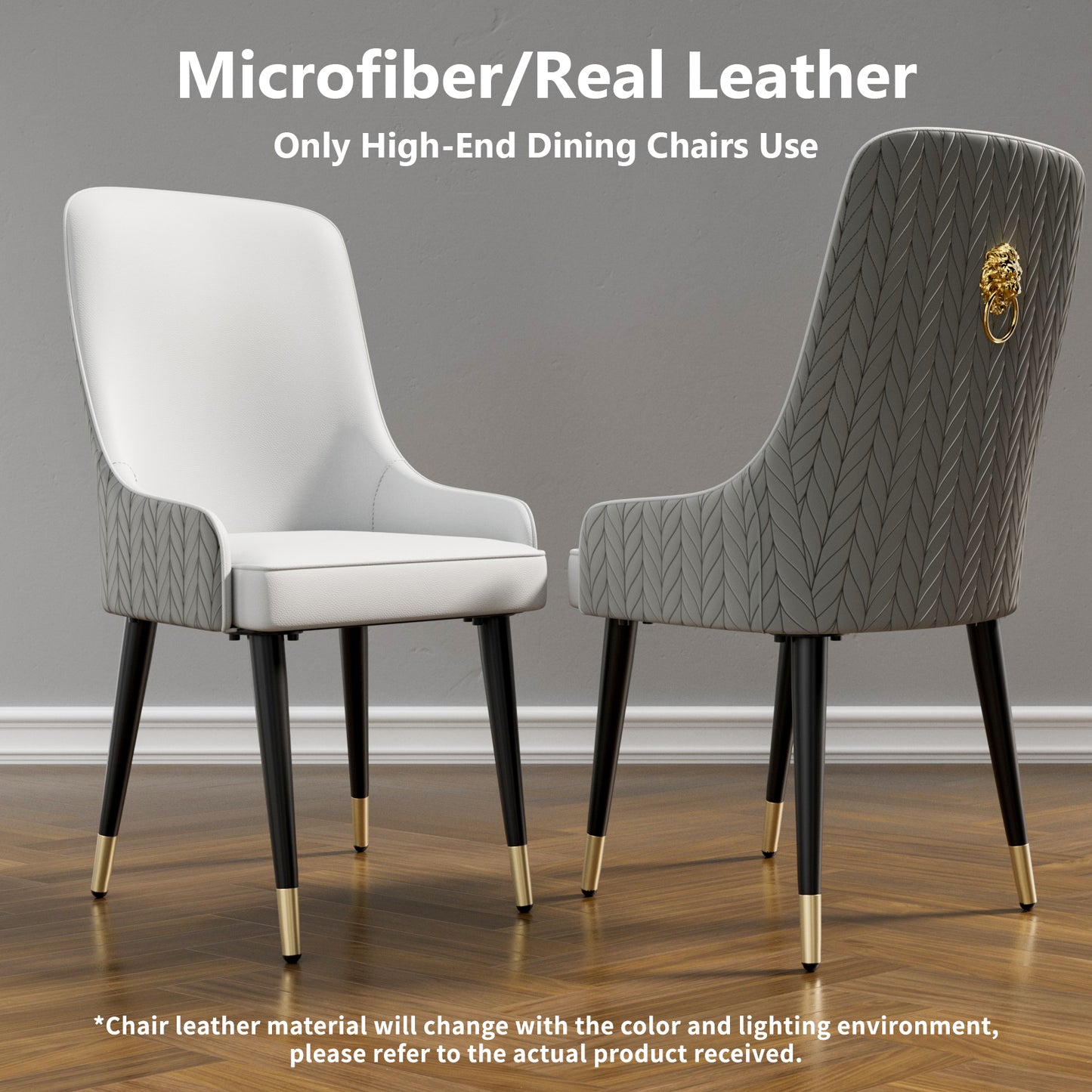 Dining Chair with Backrest, Set of 2 - Homevalley.co.uk