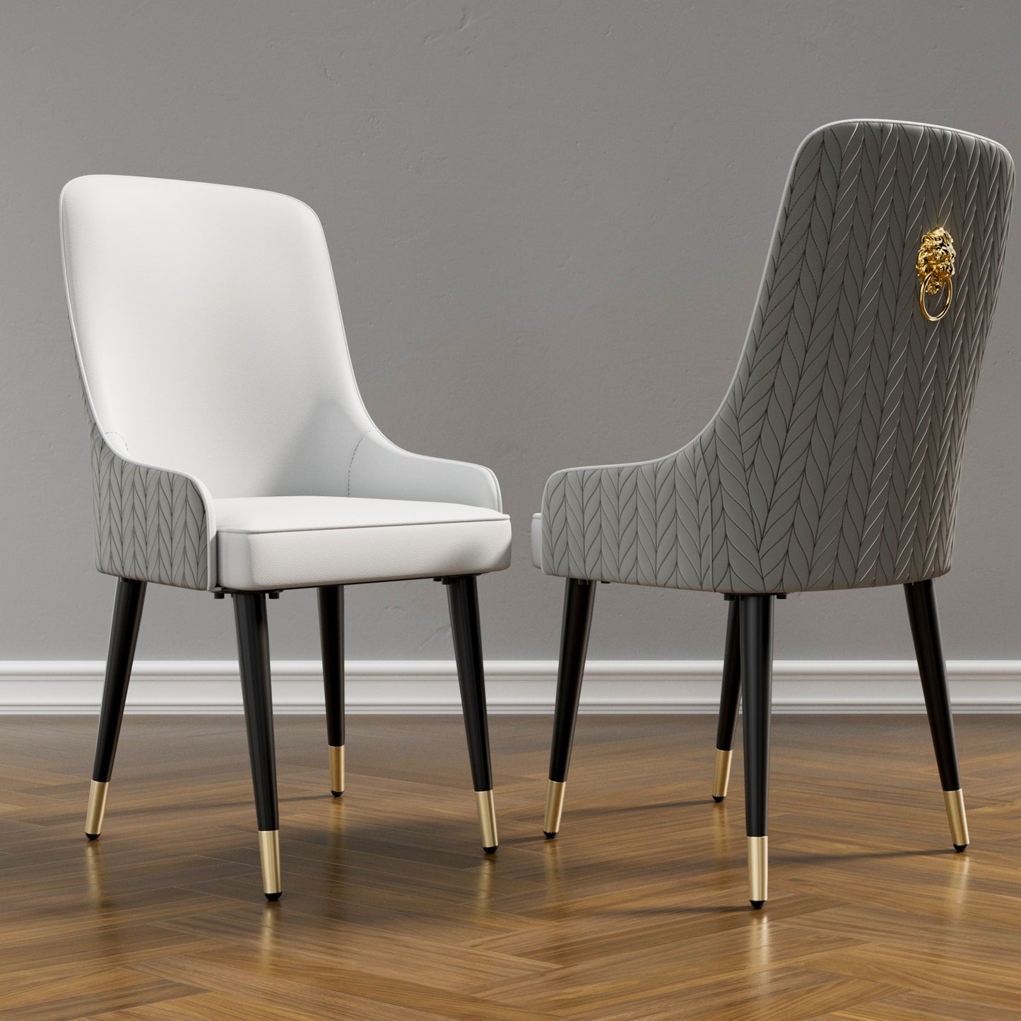 Dining Chair with Backrest, Set of 2 - Homevalley.co.uk